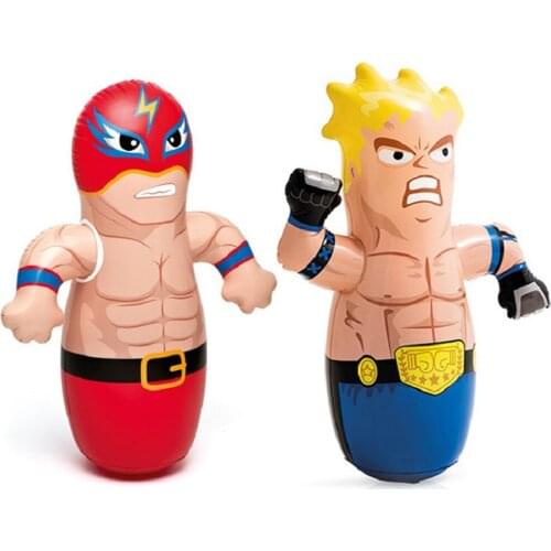 3D Puzzle Games Cute Dolls Tumbler High Elasticity Children Inflatable Toys Punching Bag Funny Relieve Stress Toy for Boxing Fig