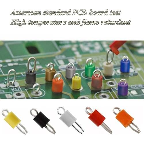 50pcsTEST POINT American standard PCB board test pin circuit board high temperature flame retardant test point probe terminal 5