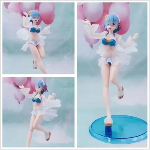 Anime Re:Life in a different world from zero Rem Swimsuit Bikini Ver. PVC Action Figure Collectible Model Toys Doll 23cm
