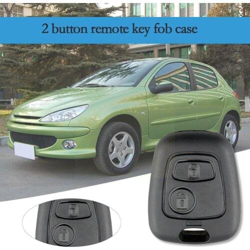 2 Button Remote Key Fob Shell Cover Case Remote Key 207 Fob Replacement 107 206 Case Shell 106 Cover 406 Car For Peugeot 30 O1Z6