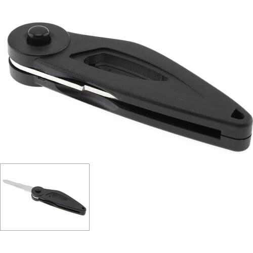 CNC Refitting Parts Foldable Motorcycle DIY Key Head Left Slot Aluminum Alloy Embryo Uncut Keys Embryo Motorcycle Accessories