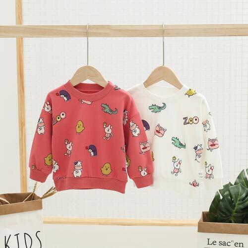 OKLADY Kids Clothing Cute Cartoon Girls Pullover Boys Pullover Girls Sweaters Boys Sweater Long Sleeve