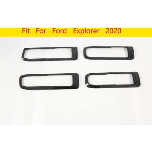 For Ford Explorer 2020 Interior Door Handle Catch Cover Inner Bowl Trim Frame Decoration
