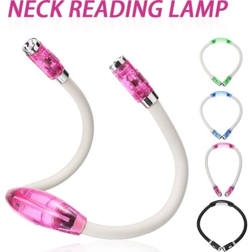 Flexible Handsfree Led Neck Light Hug Reading Lamp Novelty Led Night Light Convenient Book Light