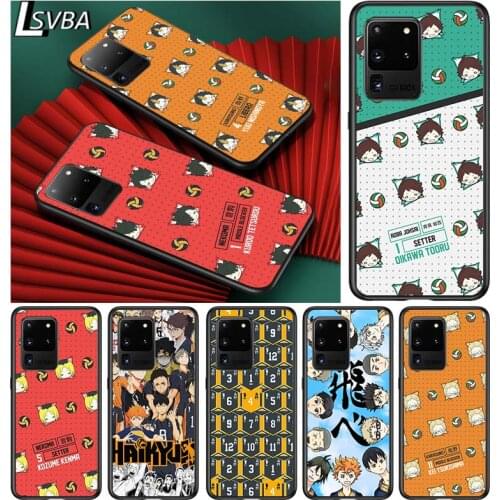 Haikyuu Karasuno for Samsung S20 FE Ultra Plus A91 A81 A71 A51 A41 A31 A21 A11 A72 A52 A12 Soft Black Phone Case