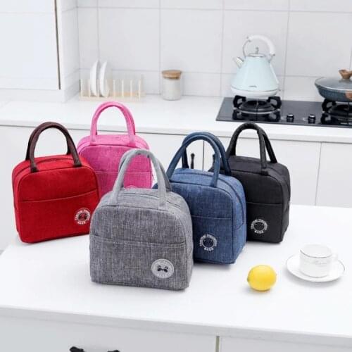 Cationic Waterproof Portable Lunch Insulated Bag Insulated Lunch Box Insulated Bag Aluminum Foil Thickened Ice Pack Lunch Bag