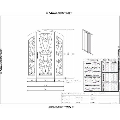 Wrought iron security patio doors tuscan style front doors