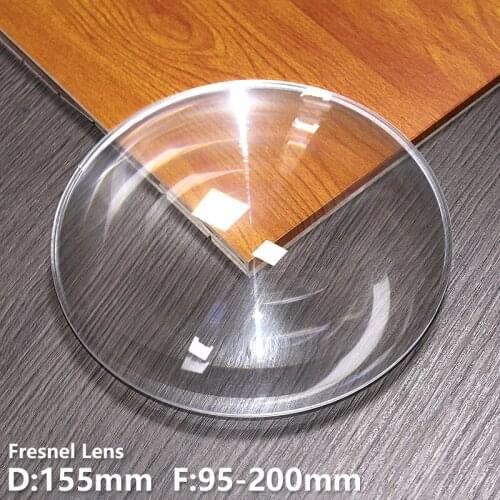 Fresnel lens D155mm for led lenses Spotlight Photography Dimming Optical experiment len decorate magnify Customizable