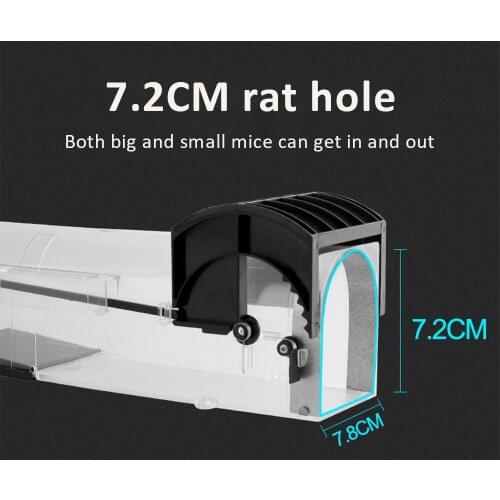 Mousetrap Accessories Tools Solid State Black Harmless Rat Trap Reusable Non-toxic For Mice Mouse Trap-Easy Plastic Catching