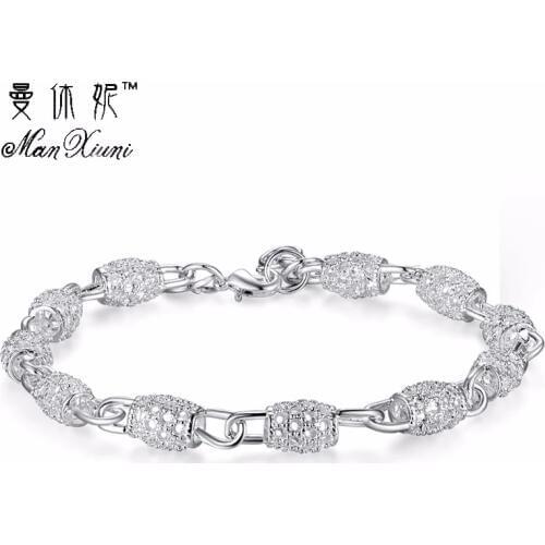 Серебряные браслеты MANXIUNI China At AliExpress