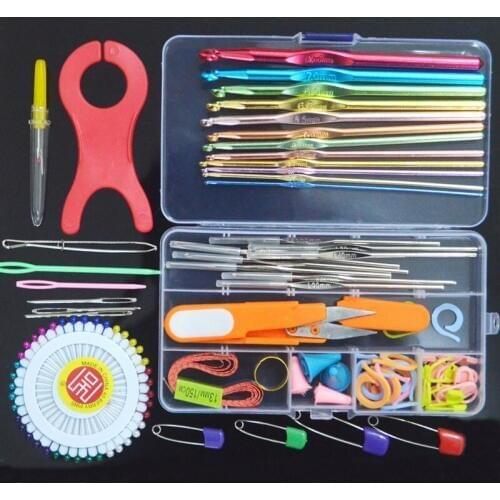 1 Set of Weaving Tools Set Knitting Knitting Process Case Crochet Set Case Yarn Hook DIY Craft Tools