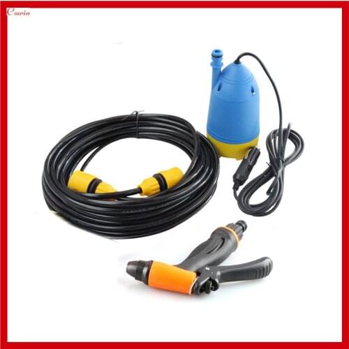 New Submersible High Pressure 0.65MPA Portable 12v Car Washer Water Pump Auto Wash Clean Tool Set