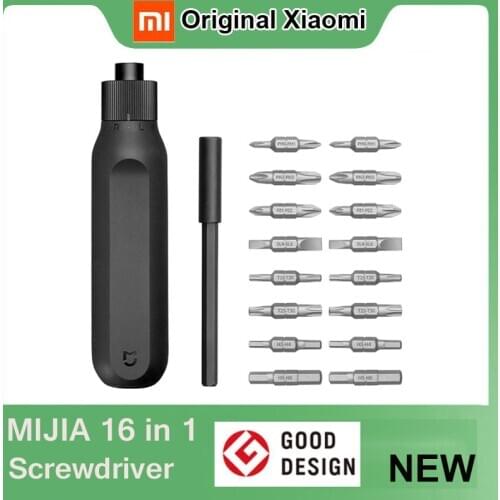 Xiaomi Mijia Screwdriver 16 in 1 Ratchet Screwdriver Home High Precision Torx Cross 20N.m DIY Screw Driver S2 Bits Repair Tools