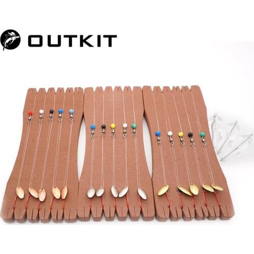 OUTKIT Fishing Lures Melon Seeds Sequins Line Group Suit Stickbait Scale Bone 55cm Stop Bead Connector Jig Head Fishing Tackle