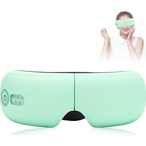 Rechargeable Eye Massager Smart Airbag Vibration Eye Care Instrument Hot Compress Bluetooth Music Eye Massage Glasses Fatigue