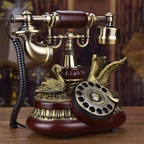 Antique telephone European-style old-fashioned creative retro telephone antique crafts household fixed landline