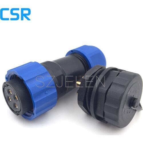 SD20TP-ZM, Nylon Assembly Screw Fixing waterproof connector 4 pin plug and socket, auto electrical waterproof 4 pin connector