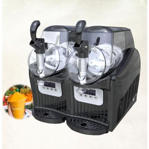 High Quality Cold Juice Drinks Machine 2 Cylinder Snow Mud Machines Commercial Snow Melting Machine Sand Ice Maker
