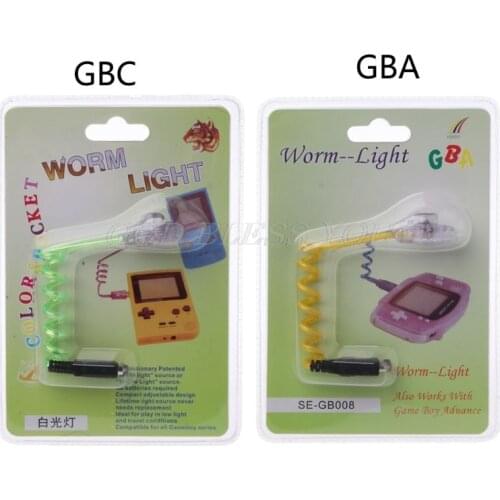 High Quality New Flexible Worm Light Illumination LED Lamps for Nintendo GBA GBC GBP Console Drop Shipping
