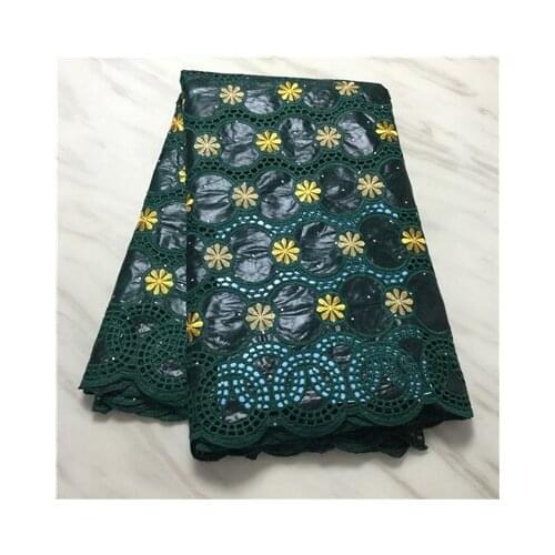 Green Bazin Riche Lace Fabric With Stones Unique Design For Gambia Guinea Women Evening Gowns Basin Guipure Dresses Material