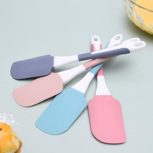 Kapmore 1pc Silicone Spatula Cake Spatula Icing Spatula For Kitchen DIY Baking Tools Accessories Random Color