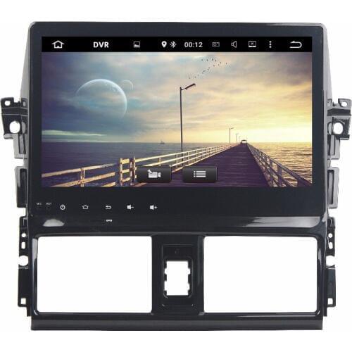 10.1" 6 Core PX6 Android 9.0 Car Radio For Toyota Vios Yaris 2013-2015 Multimedia Player 2 Din Car Audio 4G+64G Car Stereo DSP