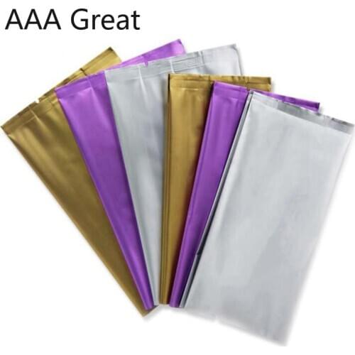 100Pcs/Lot Four-color Aluminum Foil Coffee Milk Bag Tea Fruit Powder Sugar Powder Independent Portable Bag Open Top Pouches Pure