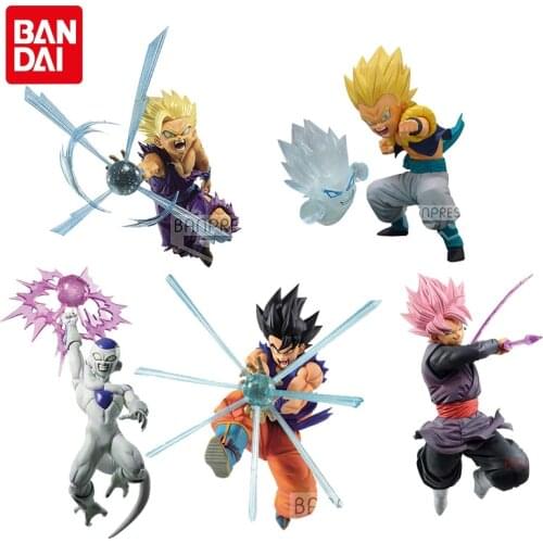 11-17cm Bandai Genuine Dragon Ball Gxmateria Anime Figures Son Goku Gotenks Frieza Son Gohan Zamasu Action Figure Model Toys