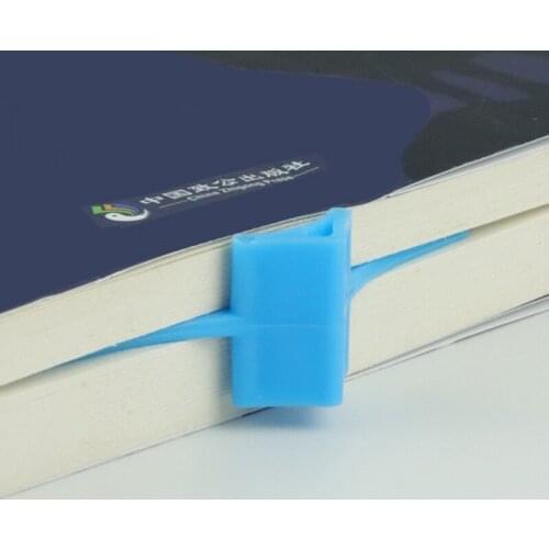 5x Thumb Book Page Holder Simple Thumb Bookmark BLUE Literary Gifts