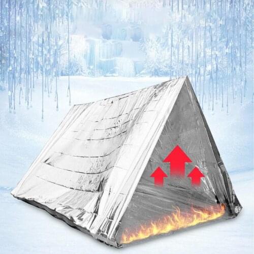 Emergency Blanket Outdoor First Aid Tent Earthquake Disaster Relief Shelter Include Ropes Survival Tool Camping Equipment