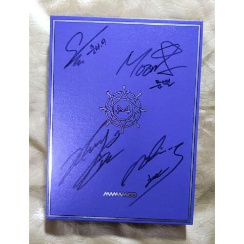 MAMAMOO Autographed Signed BLUE;S CD ALBUM +Signed Photo K-POP 082021