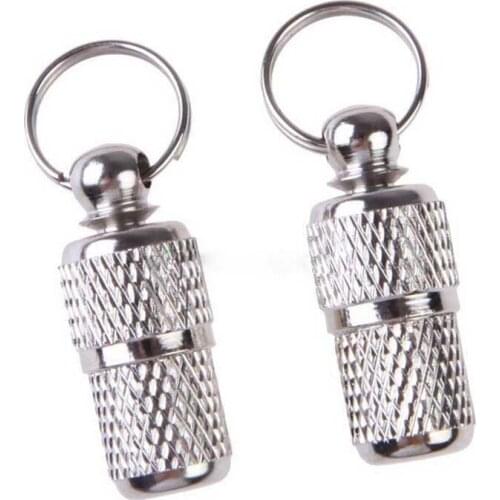 Mini Dog Cat ID tag Anti Lost Pet Dog Cat Puppy ID Address Name Label Tag Barrel Tube Collars Leash