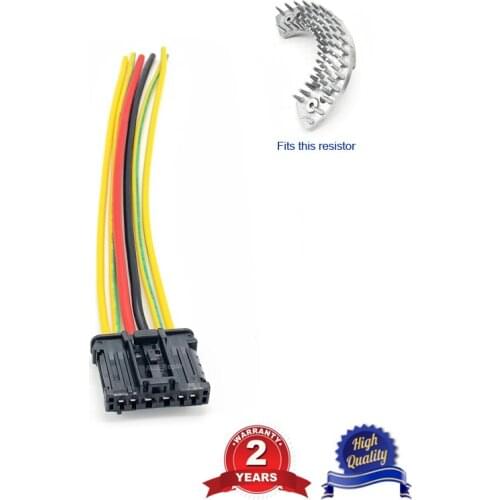Cable Connector Wiring Harness for Blower Fan Heater Resistor 6451ZX for Peugeot 206 207 307 Citroen Xsara Picasso