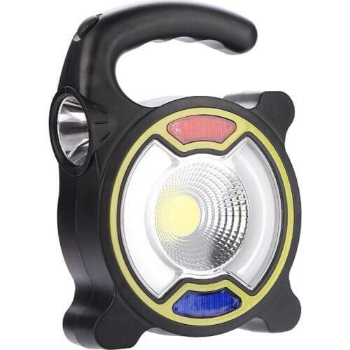 Camping lamp outdoor portable camping lamp USB charging warning belt flashlight multi-functional solar lamp