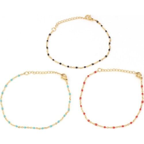 Fashion National Stainless Steel Rice Ball Bracelet