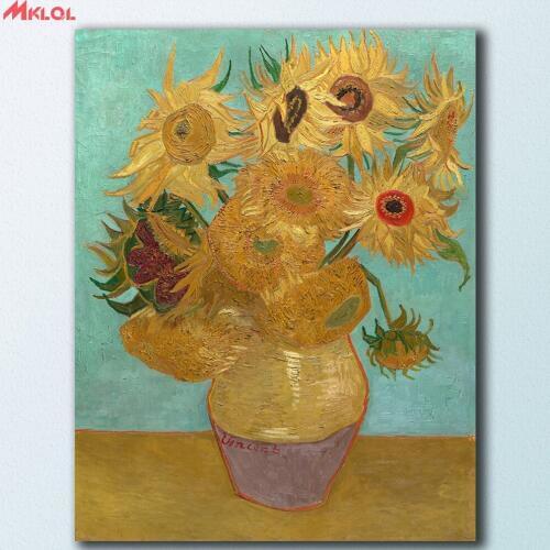 Wall Art Sunflowers 4 by Vincent Van Gogh Canvas Painting For Living Room Home Decoration Oil Painting On Canvas Wall Painting