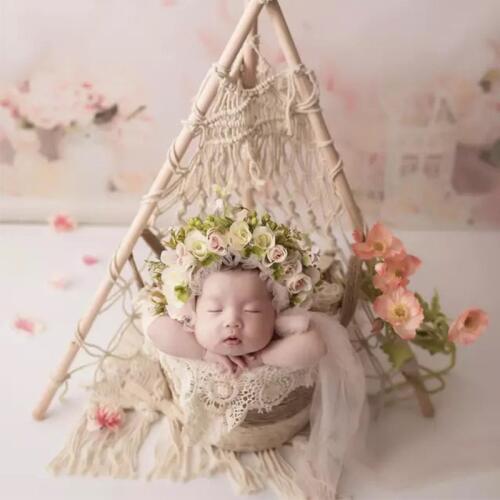 Newborn Photography Props Baby Mini Tent Lace Tent Infant Photo Decorations Baby Shoot Accessories Photo Studio Scene Ornaments