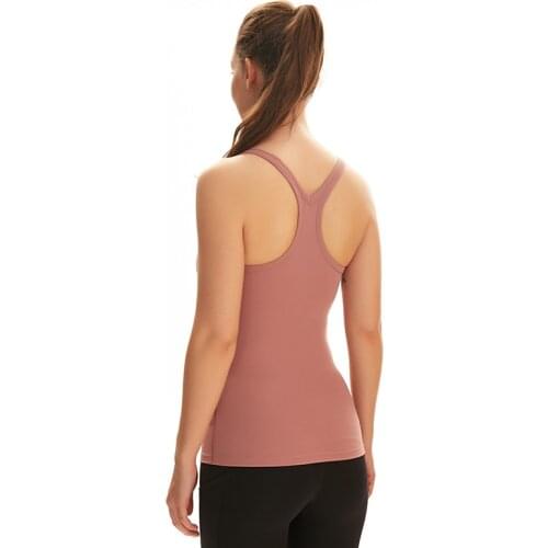 NWT 2020 Sports Yoga Tank with Built in Bra Womens Summer Quick Dry Thick Material Sleeveless Shirt Gym Tank Tops