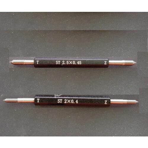 ST2 ST2.5 ST3 ST4 ST5 ST6 ST8 ST10 Metric 6H Steel Double End Hex Handle Thread Plug Gage Gauge select