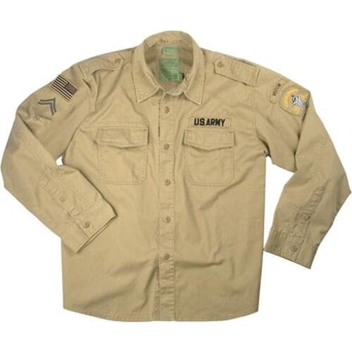 Outdoor American 107 Jacket Military Cargo Jacket Training Shirt Vietnam Pilot Paratrooper Streetwear Loose Retro