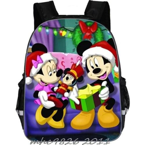 Disney School Bag 1-3-6 Grade School Backpack Mickey Mouse Minnie Duck Kids Waterproof and Wear-resistant Orthopedic Mochila