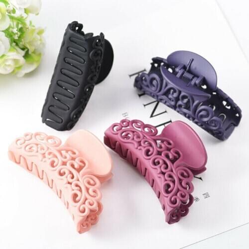 Women Girl Hollow Flower Hair Claw Clips Barrette Crab Clamp Wedding Hair Accessories Hair Jewelry