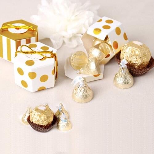 10pcs Bronzing Mini Bag Candy Box Chocolate Paper Gift Boxes Baby Shower Wedding Birthday Party Favor Box Packing Craft Present