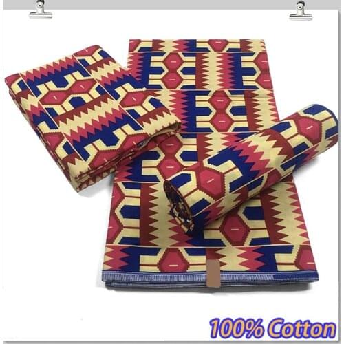 2021 New Guaranteed Veritable Wax African Ankara Real Wax Ghana Wax 6 Yards African Printed Fabric 100% cotton HM10439