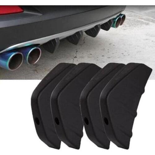 4pc Universal Car rear bumper cast shark spoiler for Renault Megane 2 3 Duster Logan Clio 4 3 Laguna 2 Scenic Sandero 2 Captur