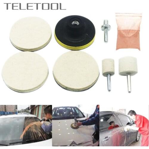 8Pcs/set Glass Polishing Powder Kit For Deep Scratch Remover for Car Windscreen Windows Glass Cleaning Scratch Removal