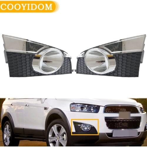 Car Front Bumper Fog Light Grill Fog Light Frame cover trim Fog Lamp Grill Frame Panel Cover For Chevrolet Captiva 2012-2014