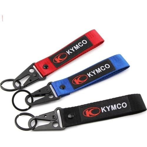 KYMCO Nylon Fabric Stitching Zinc Alloy Moto Keyring Keychain For AK550 CT250 XCITING 250 300 Downtown 200i 300i 350i 300 350