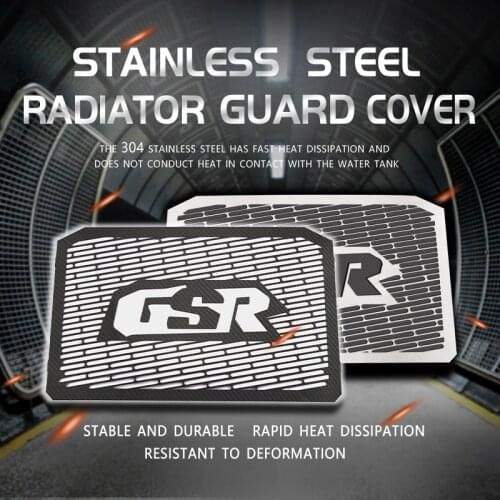 Motorcycle parts Stainless Steel Radiator Grille Guard Cover Protector For GSR 400 600 GSR400 GSR600 2006-2012 07 08 09 10 11