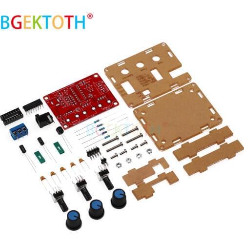 Function Signal Generator DIY Kit Sine/Triangle/Square Output 1Hz-1MHz Signal Generator Adjustable Frequency Amplitude XR2206
